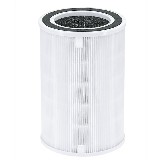 BLACKDECKER AP3560 cylindrical air purifier filter with white pleated sides, shown on white background.