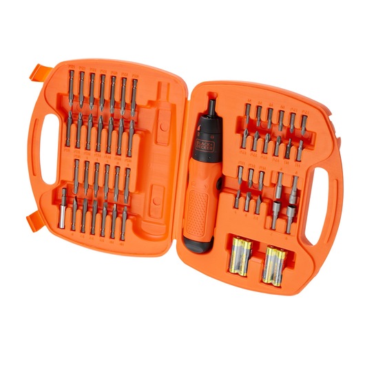54 Piece Alkaline Screwdriver and Screwdriving Set
