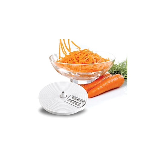 Food Processor Black and Decker 750W Multifunction Food Processor White Plastic coarse shredding blade attachment with carrot
