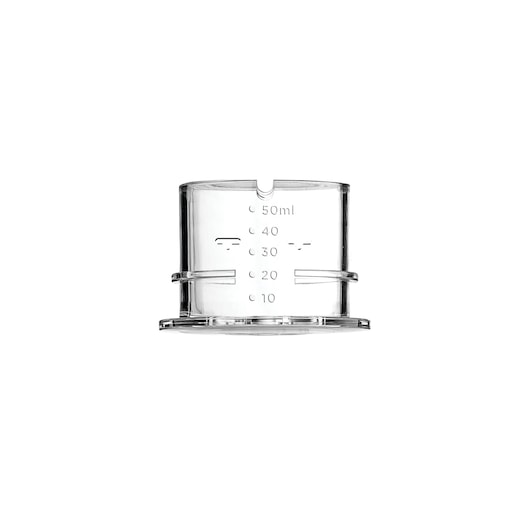 BLACKDECKER FX775 transparent measuring cup 50ml capacity front view.