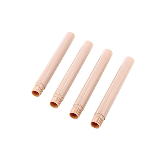 BLACKDECKER GST1620 set of four beige replacement extension tubes for garden tools, photographed on white background.