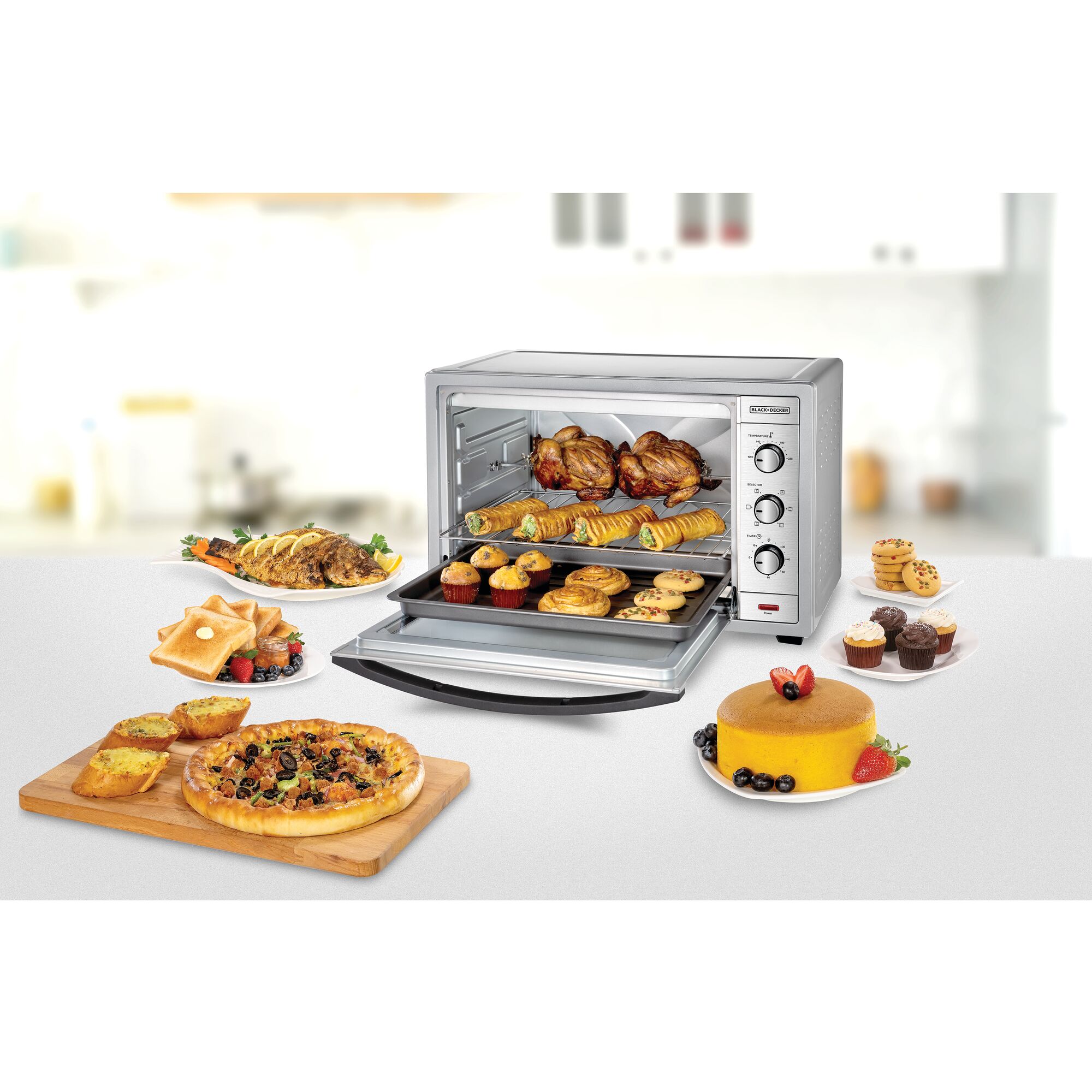 Double decker toaster online oven