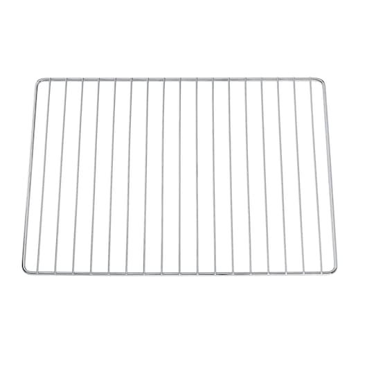 BLACKDECKER TRO62RDG oven wire rack, silver metal shown on white background, top view.